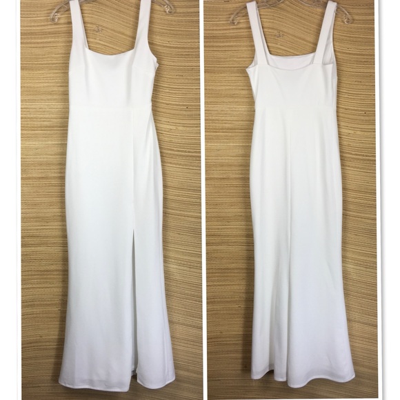 BHLDN Blake Square-Neck Stretch Crepe Gown Maxi Dress Size XS - Picture 5 of 14